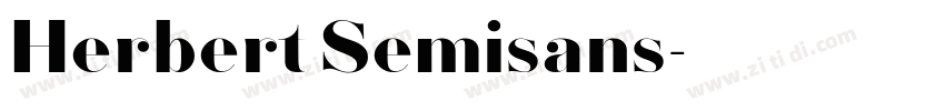 Herbert Semisans字体转换